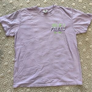 Embroidered Comfort Colors Lilac Crewneck T‑Shirt | M